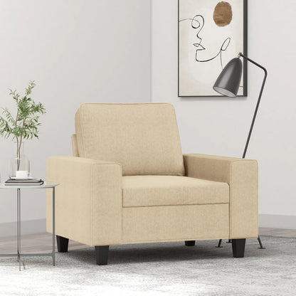 Poltrona Crema 60 cm in Tessuto | homemem39