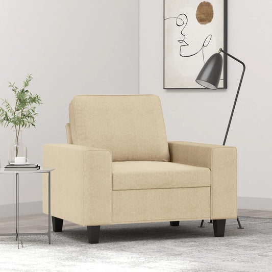 Poltrona Crema 60 cm in Tessuto | homemem39