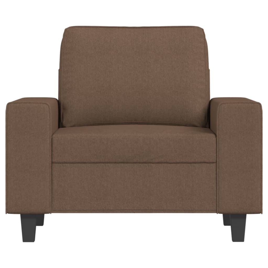 Poltrona Marrone 60 cm in Tessuto | homemem39