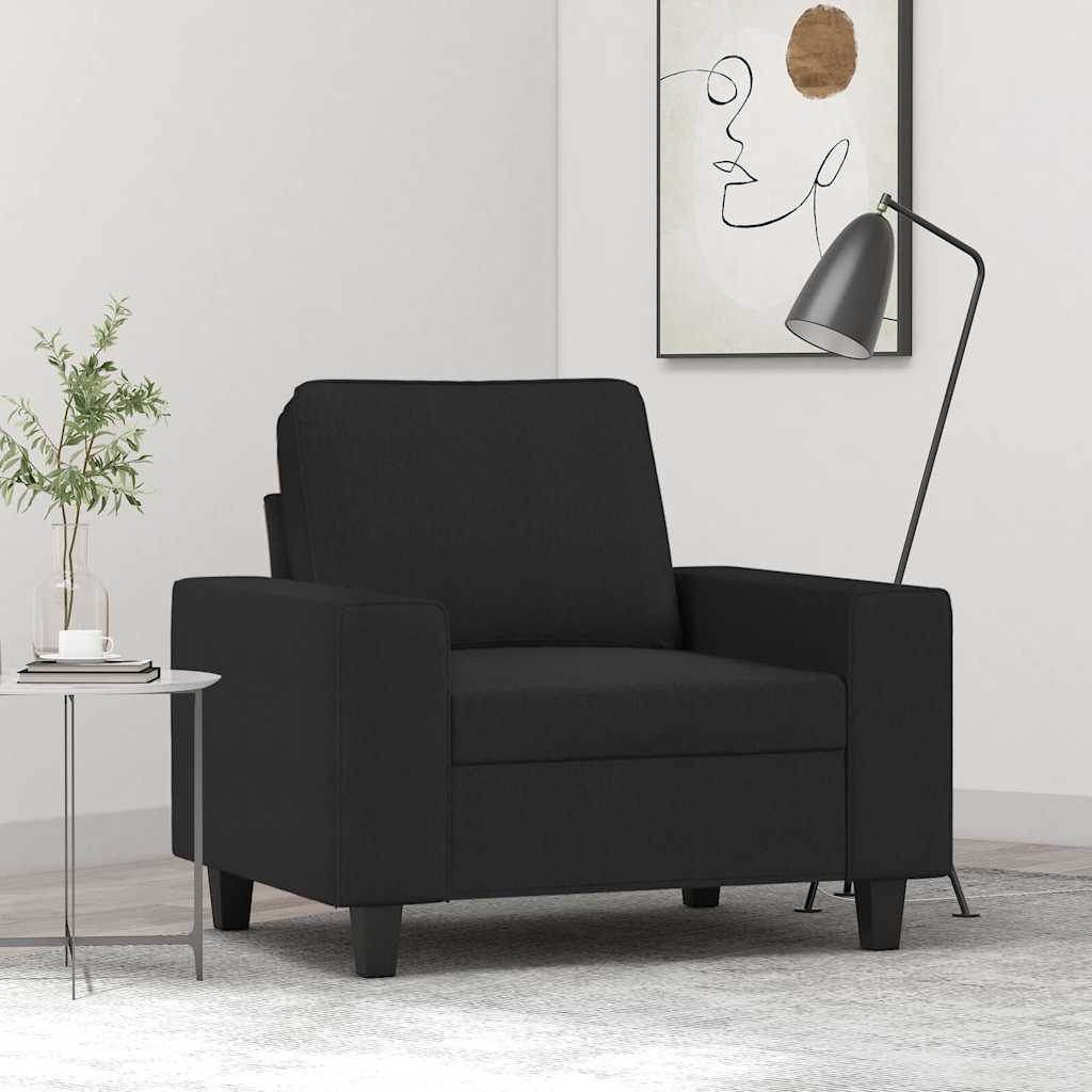 Poltrona Nera 60 cm in Tessuto | homemem39