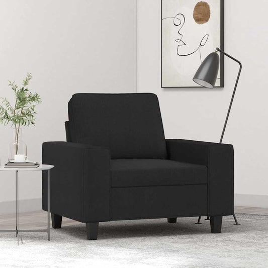 Poltrona Nera 60 cm in Tessuto | homemem39