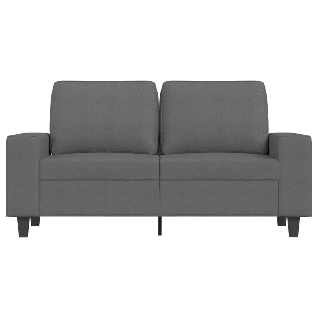 Divano a 2 Posti Grigio Scuro 120 cm in Tessuto - homemem39