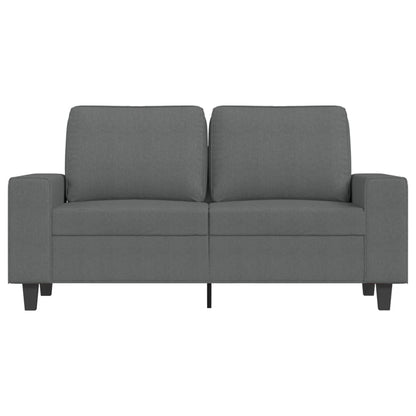Divano a 2 Posti Grigio Scuro 120 cm in Tessuto - homemem39