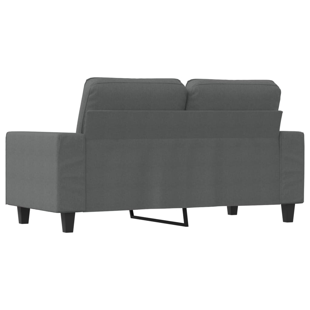 Divano a 2 Posti Grigio Scuro 120 cm in Tessuto - homemem39