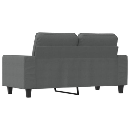 Divano a 2 Posti Grigio Scuro 120 cm in Tessuto - homemem39