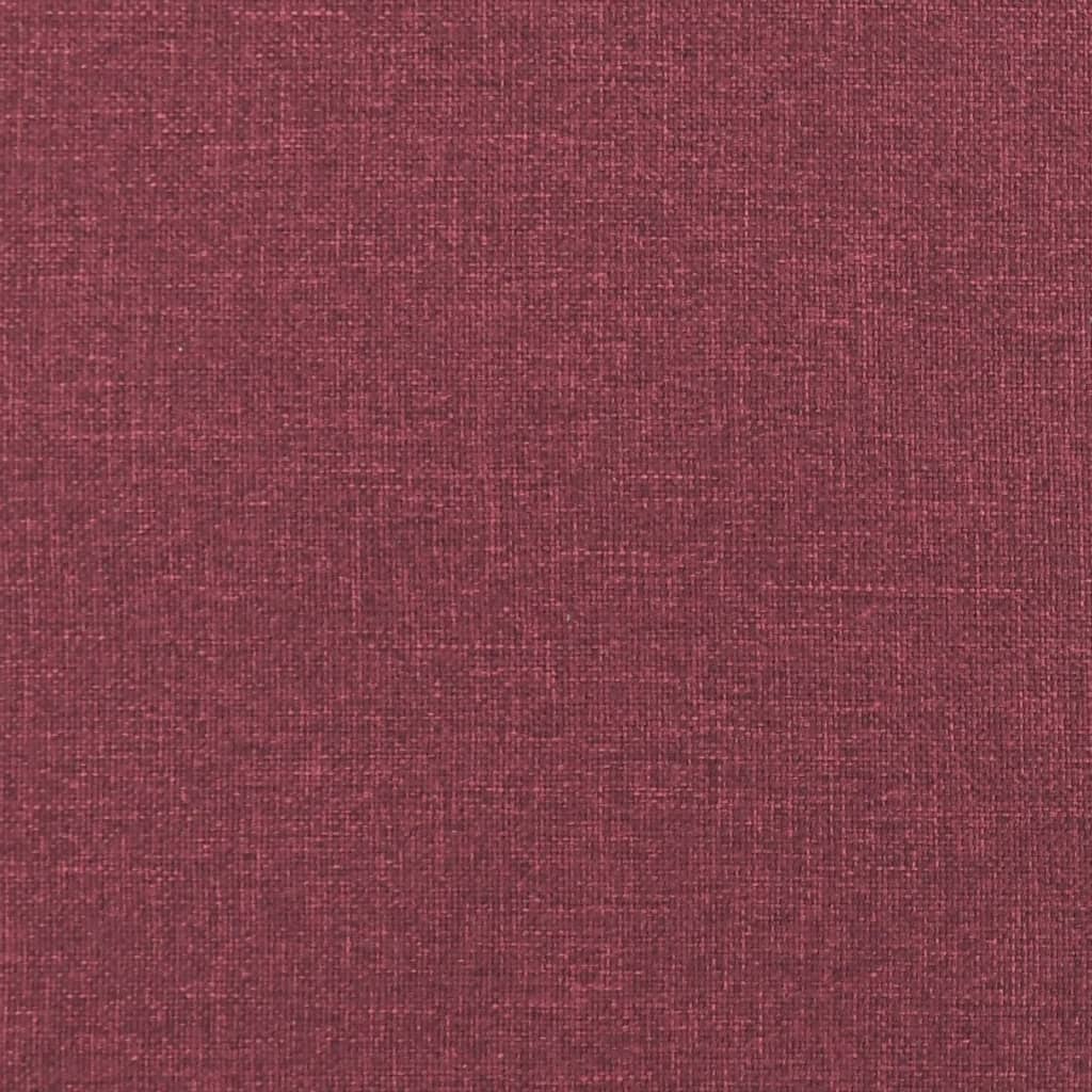 Divano a 2 Posti Rosso Vino 120 cm in Tessuto - homemem39