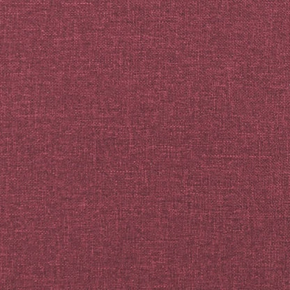 Divano a 2 Posti Rosso Vino 120 cm in Tessuto - homemem39