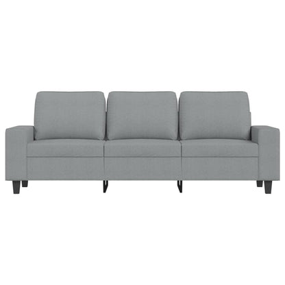 Divano a 3 Posti Grigio Chiaro 180 cm in Tessuto - homemem39