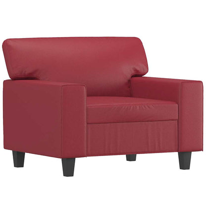 Poltrona Rosso Vino 60 cm in Similpelle | homemem39
