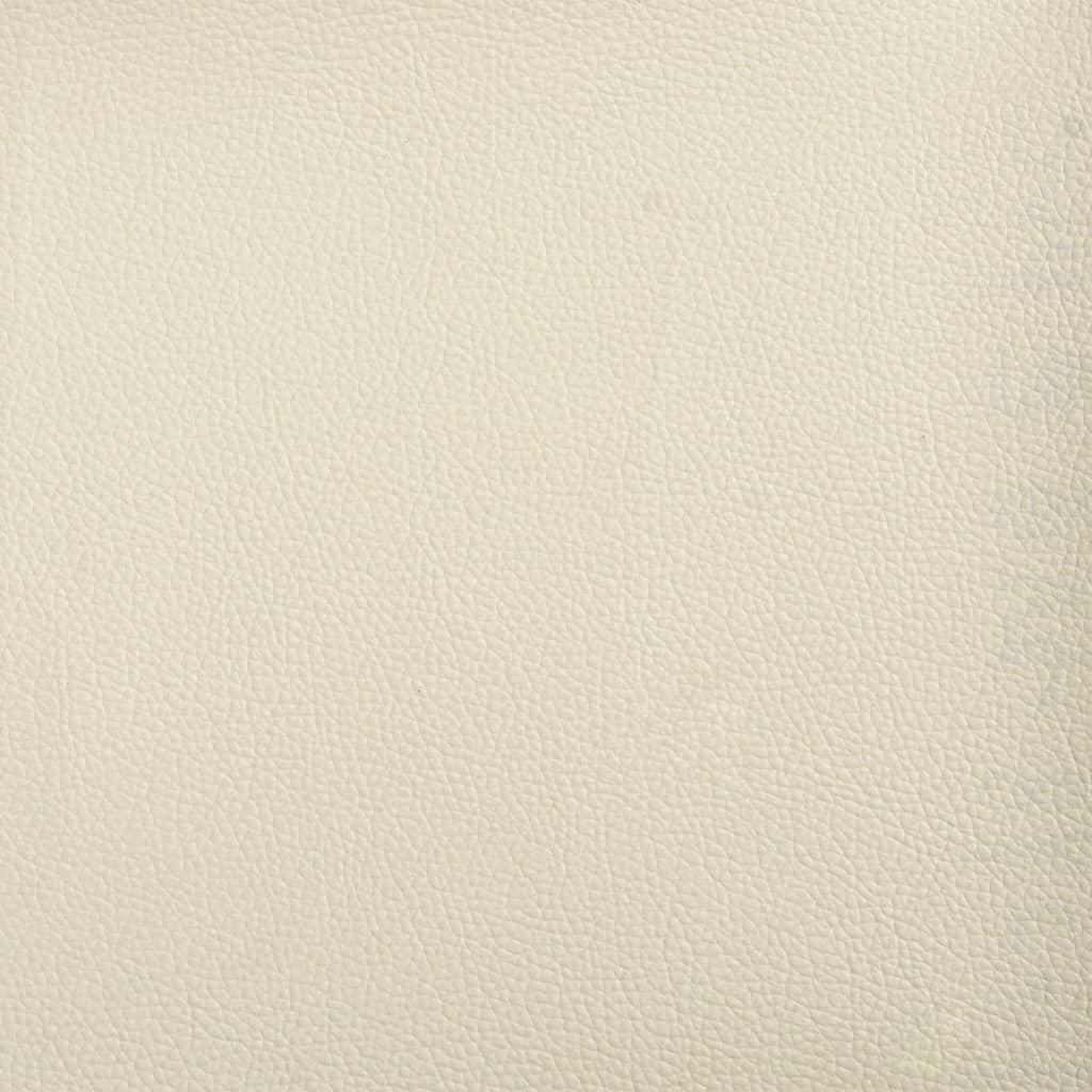 Divano a 2 Posti Crema 140 cm in Similpelle - homemem39