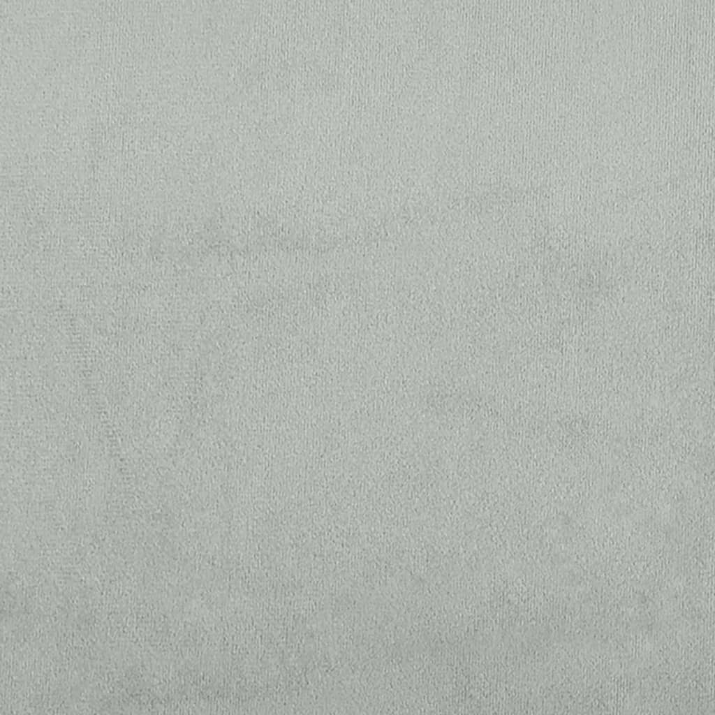Poltrona Grigio Chiaro 60 cm Velluto - homemem39