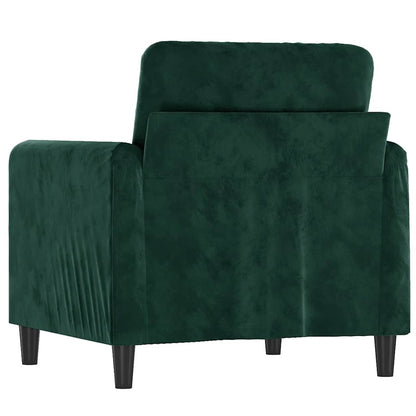 Poltrona Verde Scuro 60 cm Velluto | homemem39