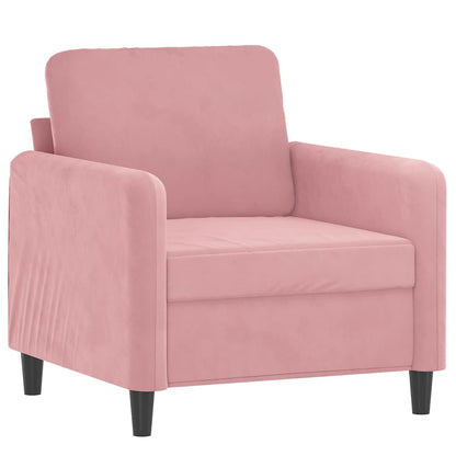 Poltrona Rosa 60 cm Velluto | homemem39