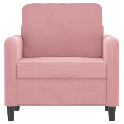 Poltrona Rosa 60 cm Velluto | homemem39