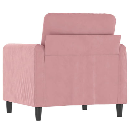 Poltrona Rosa 60 cm Velluto | homemem39