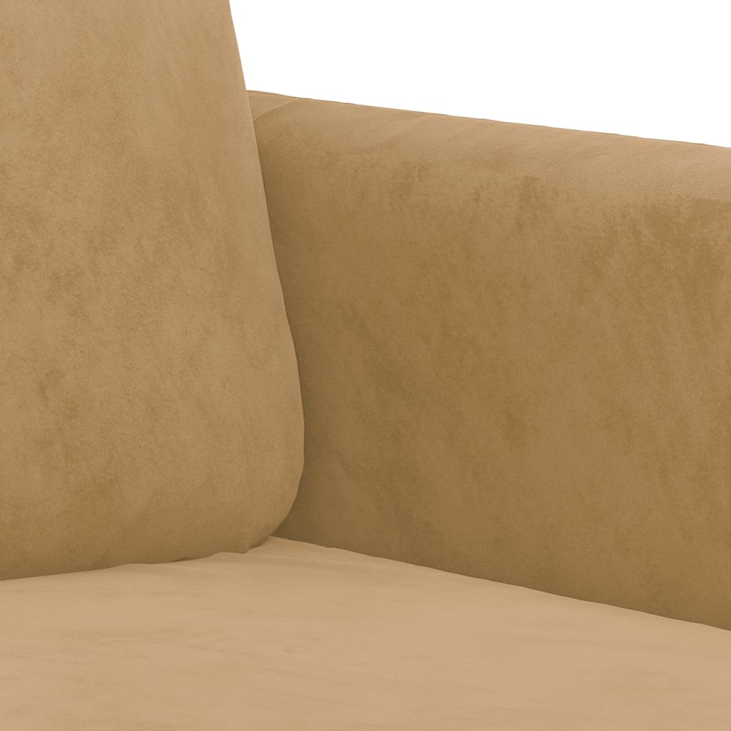 Poltrona Marrone 60 cm Velluto - homemem39