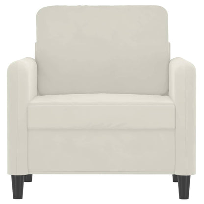 Poltrona Crema 60 cm Velluto | homemem39