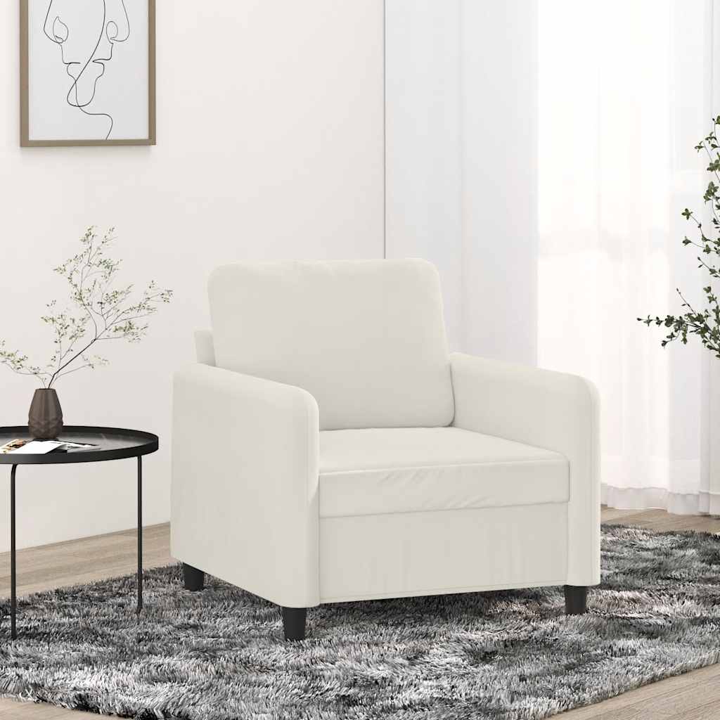 Poltrona Crema 60 cm Velluto | homemem39