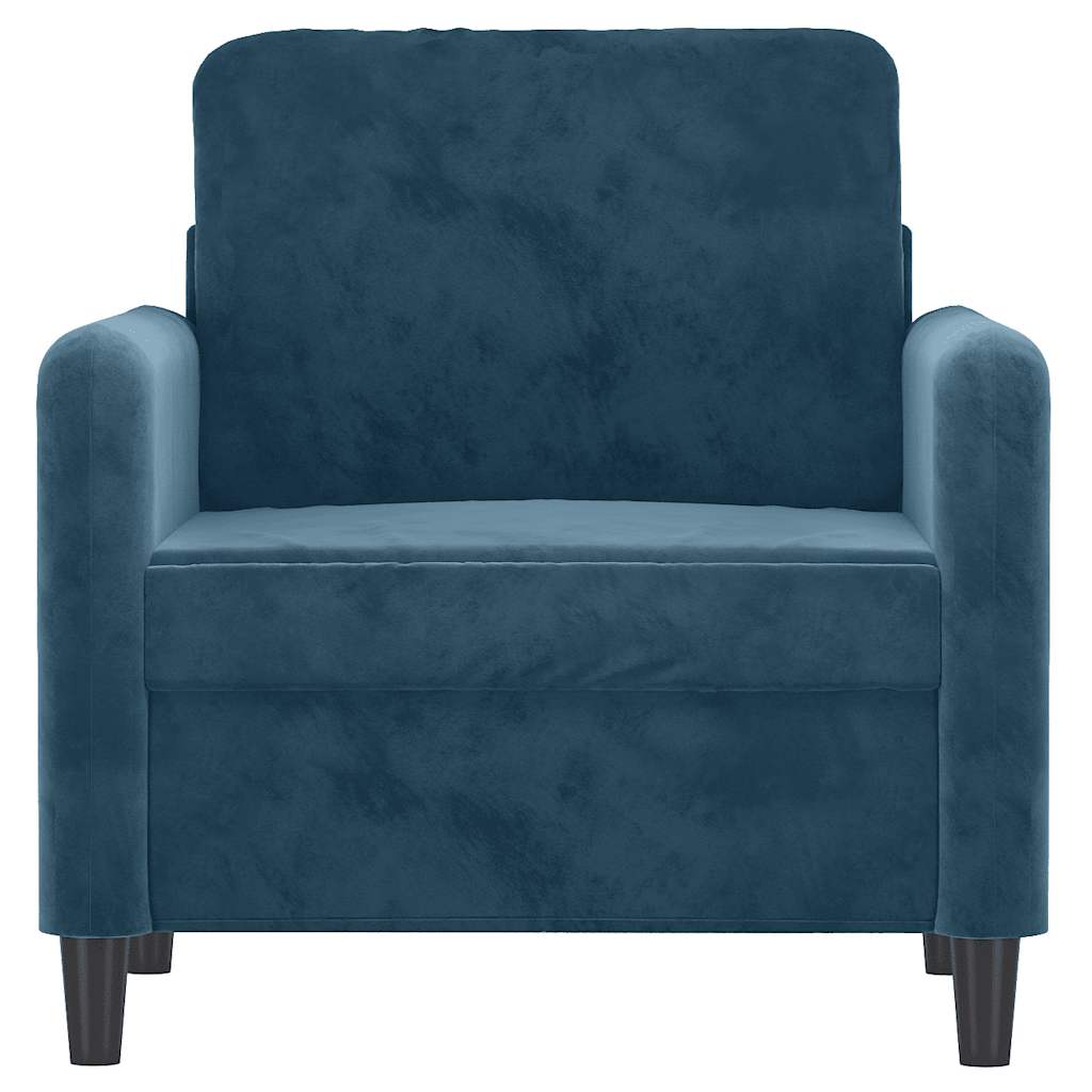 Poltrona Blu 60 cm Velluto | homemem39