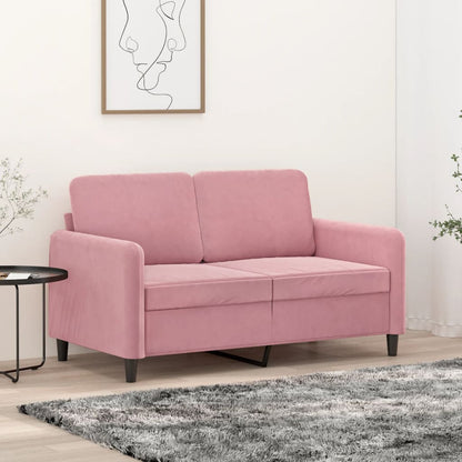 Divano a 2 Posti Rosa 120 cm in Velluto - homemem39