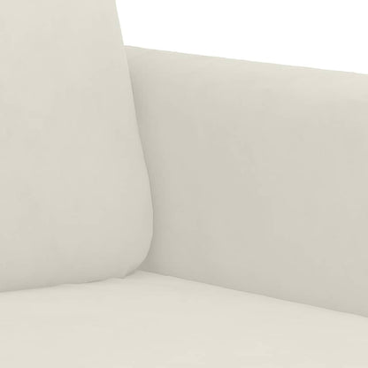 Divano a 2 Posti crema 120 cm in Velluto