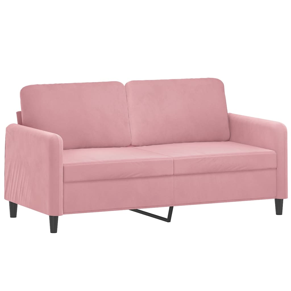 Divano a 2 Posti Rosa 140 cm in Velluto | homemem39