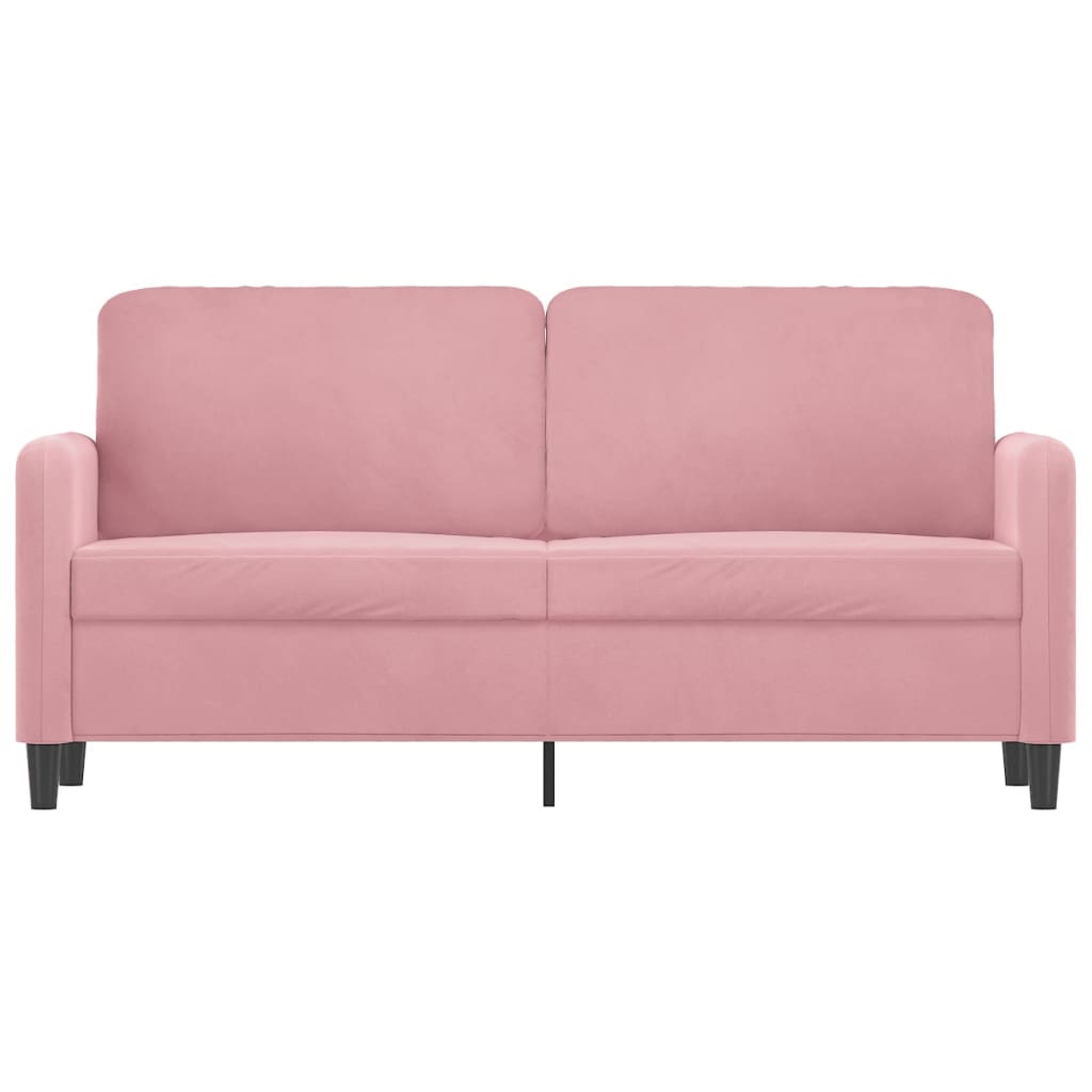 Divano a 2 Posti Rosa 140 cm in Velluto | homemem39
