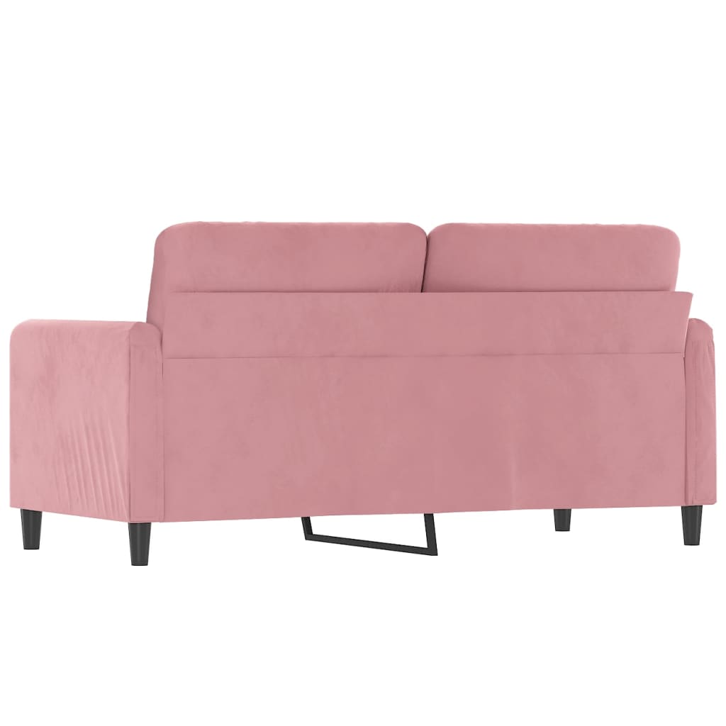 Divano a 2 Posti Rosa 140 cm in Velluto | homemem39
