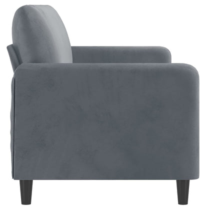 Divano a 3 Posti Grigio Scuro 180 cm in Velluto