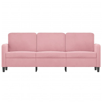 Divano a 3 Posti rosa 180 cm in Velluto | homemem39