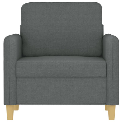 Poltrona Grigio Scuro 60 cm in Tessuto - homemem39