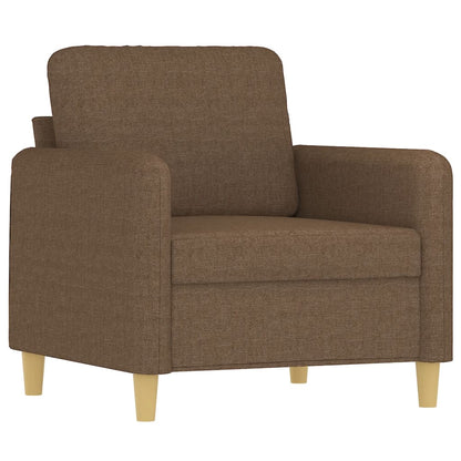 Poltrona Marrone 60 cm in Tessuto | homemem39
