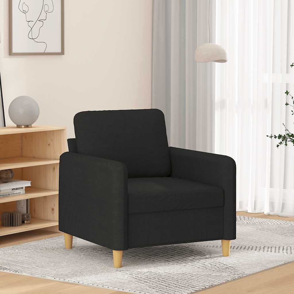 Poltrona Nera 60 cm in Tessuto | homemem39