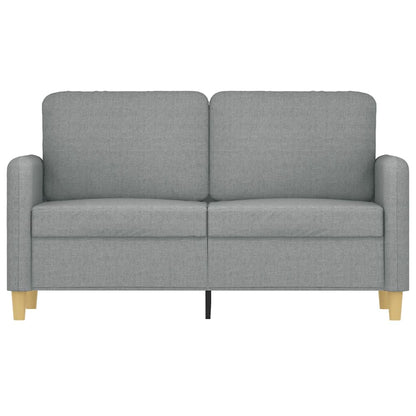 Divano a 2 Posti Grigio Chiaro 120 cm in Tessuto - homemem39