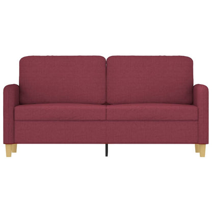 Divano a 2 Posti Rosso Vino 140 cm