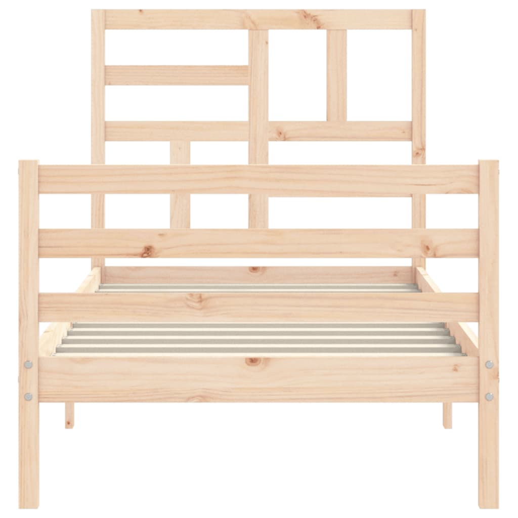 Giroletto con Testiera 100x200 cm in Legno Massello