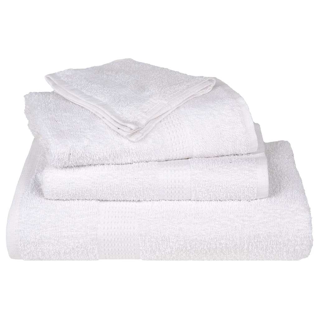 Salviette 4 pz Bianche 15x21 cm 360 g/m² 100% Cotone - homemem39