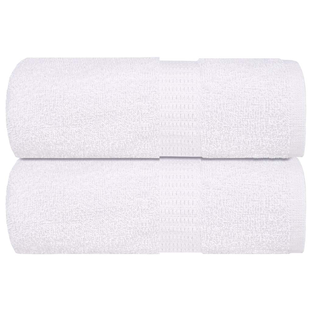 Asciugamani per Sapone 2 pz Bianco 30x30cm 360 g/m² 100% Cotone