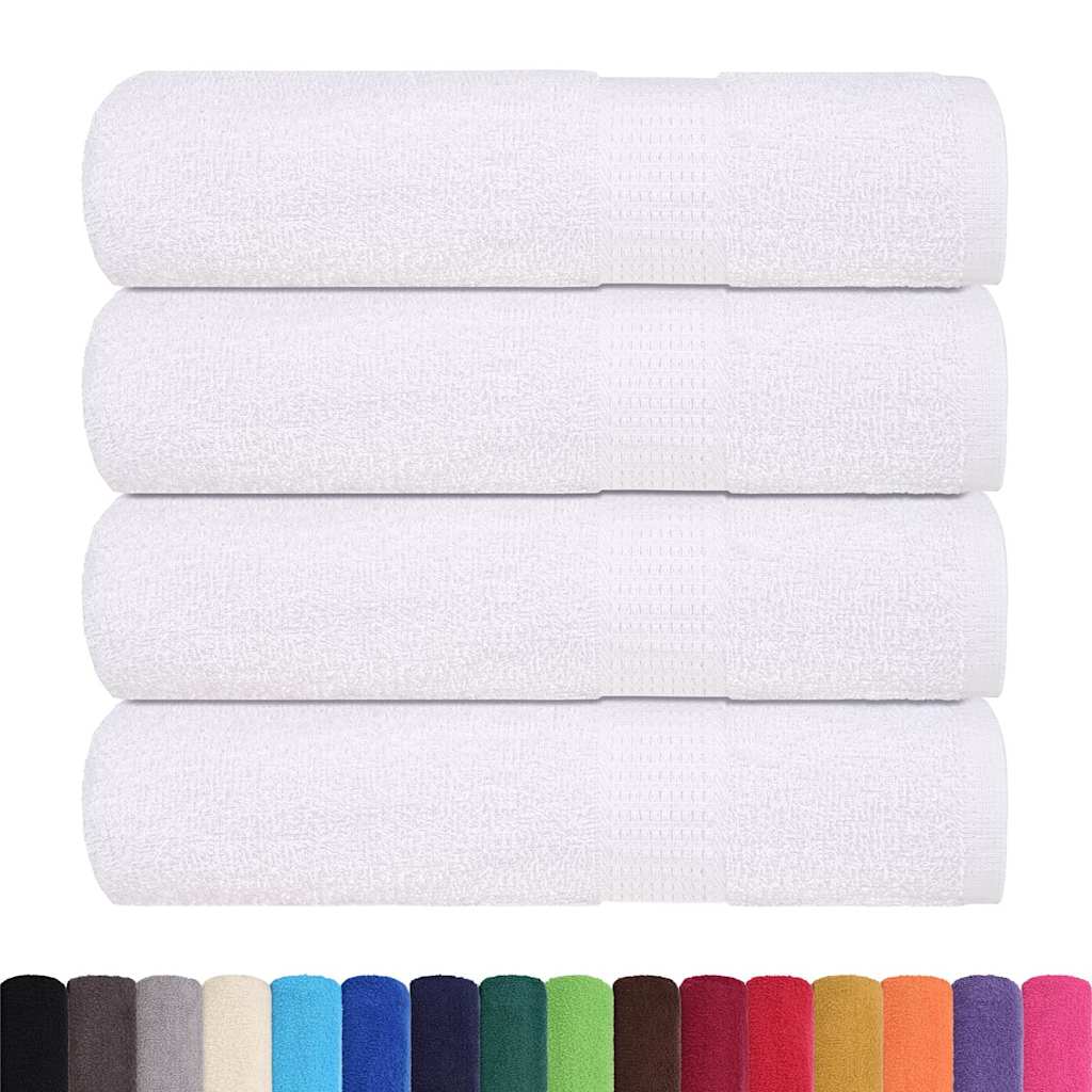 Asciugamani FROGN 4 pz Bianco 50x100 cm 360 g/m²