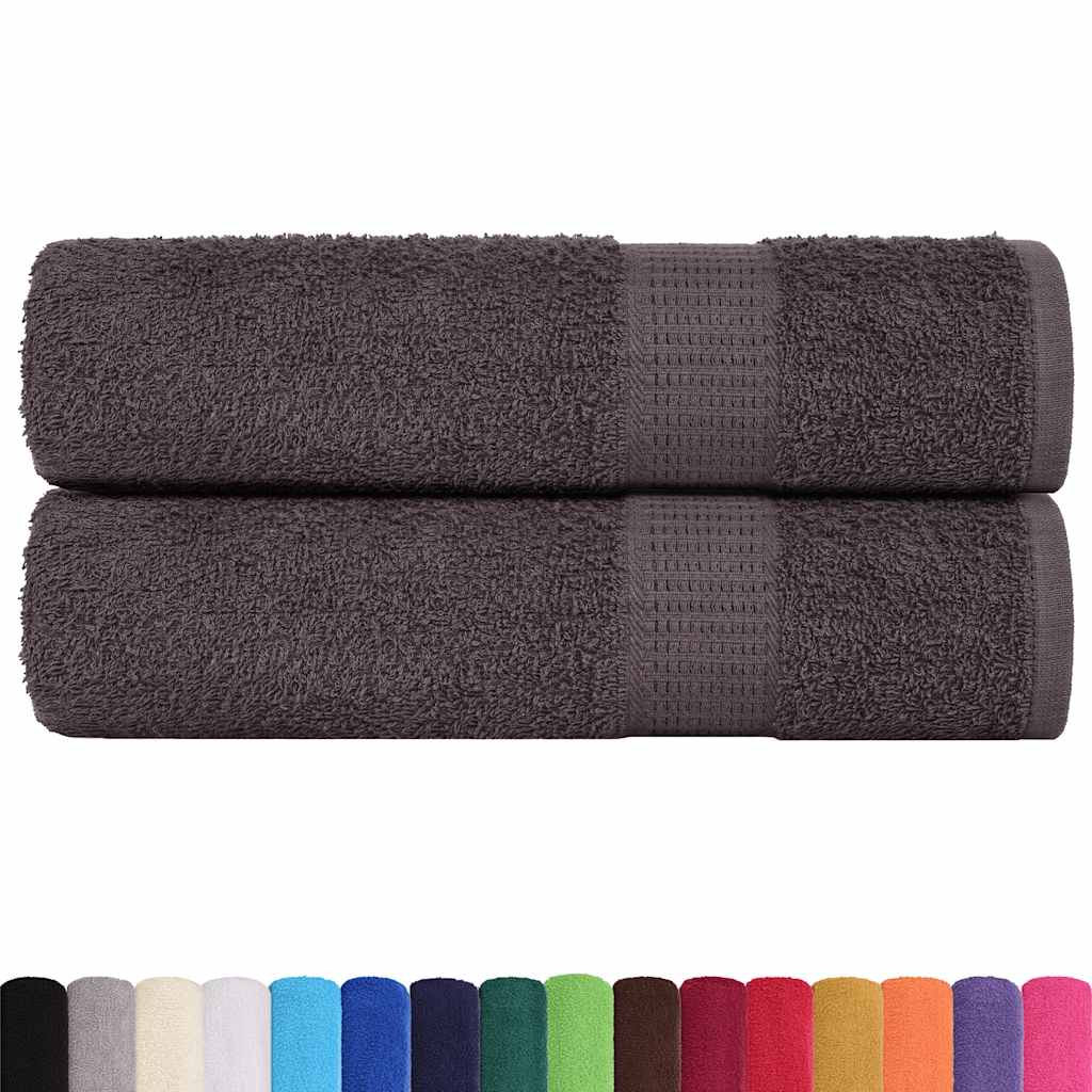 Asciugamani FROGN 2 pz Antracite 50x100 cm 360 g/m²