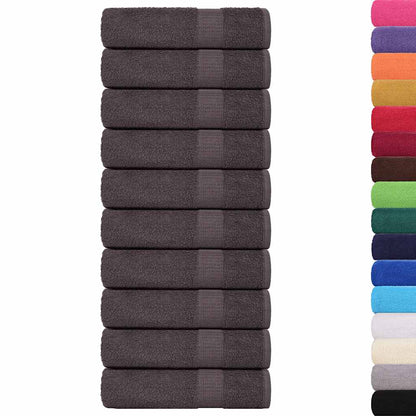 Asciugamani da bagno FROGN 10 pz Antracite 100x150 cm 360 g/m²