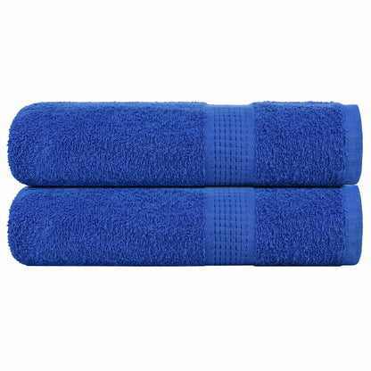 Asciugamani Doccia 2 pz Blu 70x140 cm 360 g/m² 100% Cotone