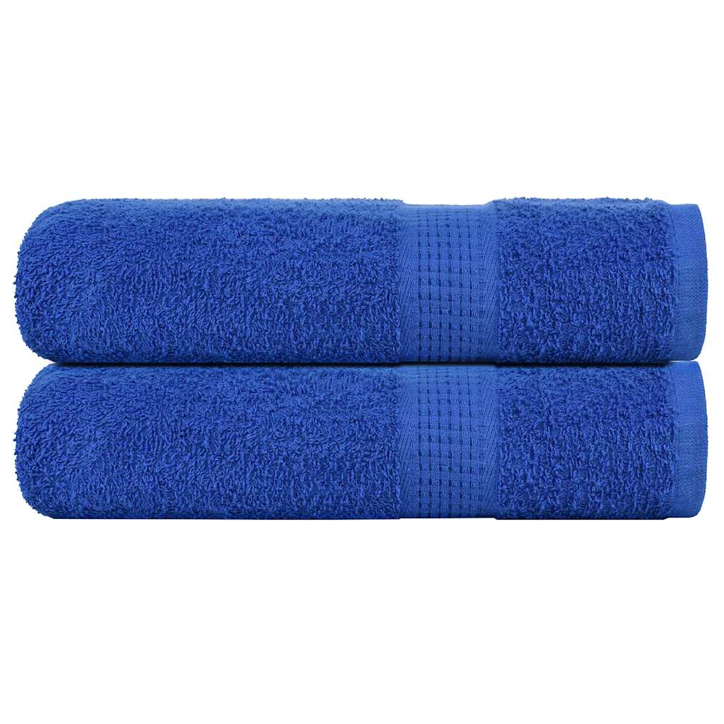 Asciugamani da Bagno 2 pz Blu 100x150cm 360g/m² 100% Cotone - homemem39