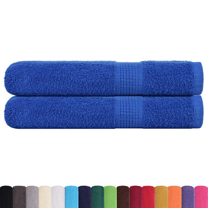 Asciugamani per Sauna 2 pz Blu 80x200cm 360g/m² 100% Cotone