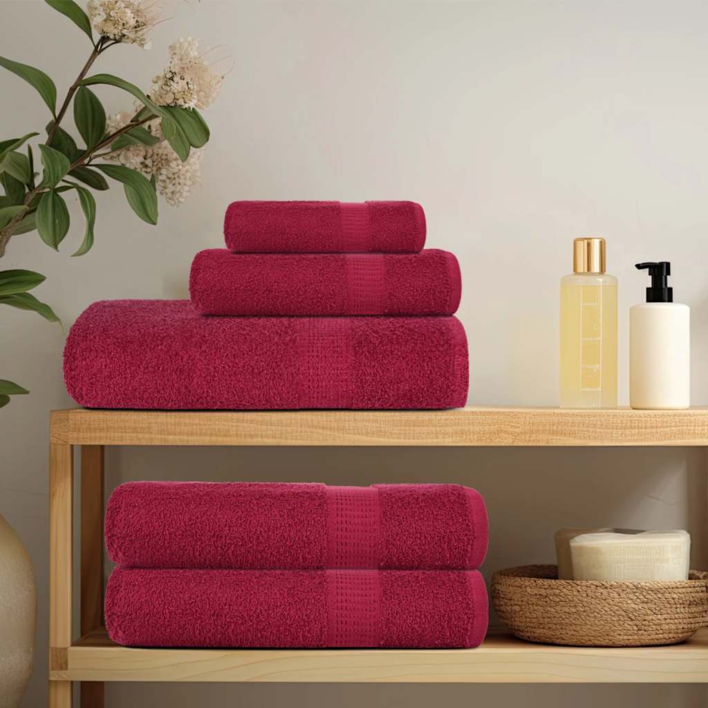 Asciugamani FROGN 2 pz Bordeaux 30x30 cm 360 g/m²