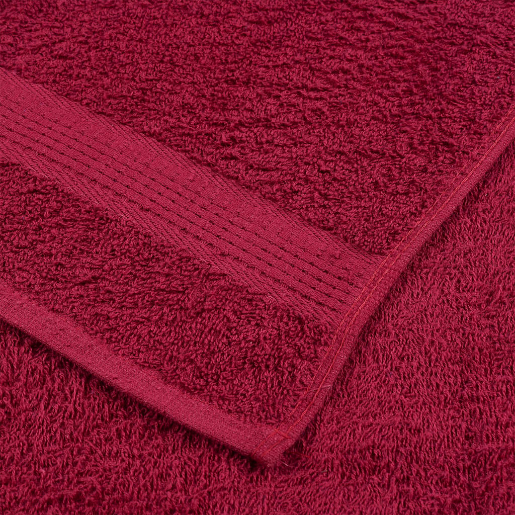 Asciugamani da Doccia FROGN 10 pz Bordeaux 70x140 cm 360 g/m²
