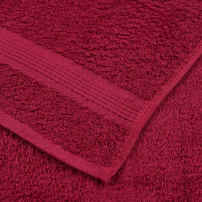 Asciugamani da bagno FROGN 10 pz Bordeaux 100x150 cm 360 g/m²