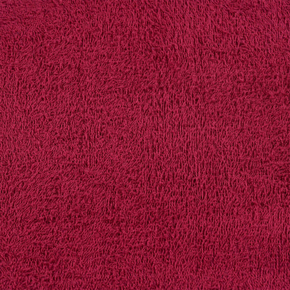 Asciugamani per Sauna 10 pz Bordeaux 80x200 cm 100% Cotone