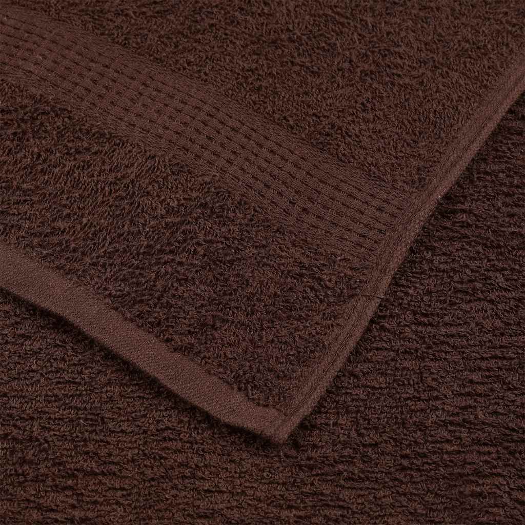 Asciugamani Ospiti 2 pz Marrone 30x50 cm 360 g/m² 100% Cotone - homemem39