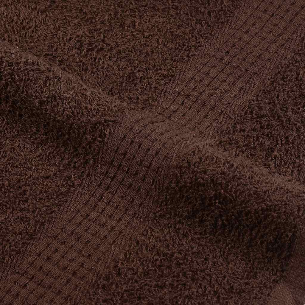 Asciugamani Ospiti 2 pz Marrone 30x50 cm 360 g/m² 100% Cotone